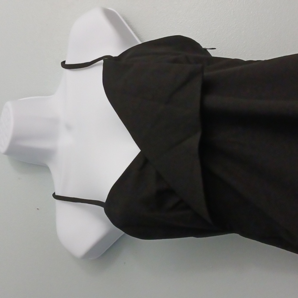 Zara size medium women's black mini dress spaghetti criss-cross strap. - Picture 4 of 17
